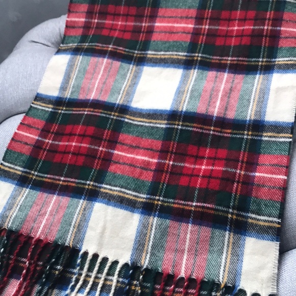 Merona Plaid Winter Scarf with Fringe - Picture 3 of 5